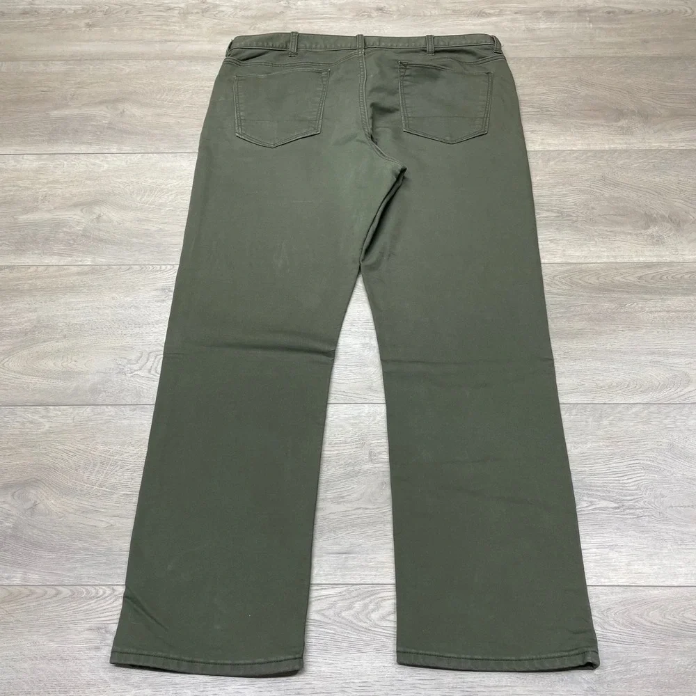 Banana Republic Traveler Pant Men 38x32 Rich Olive Slim Fit S/494005
